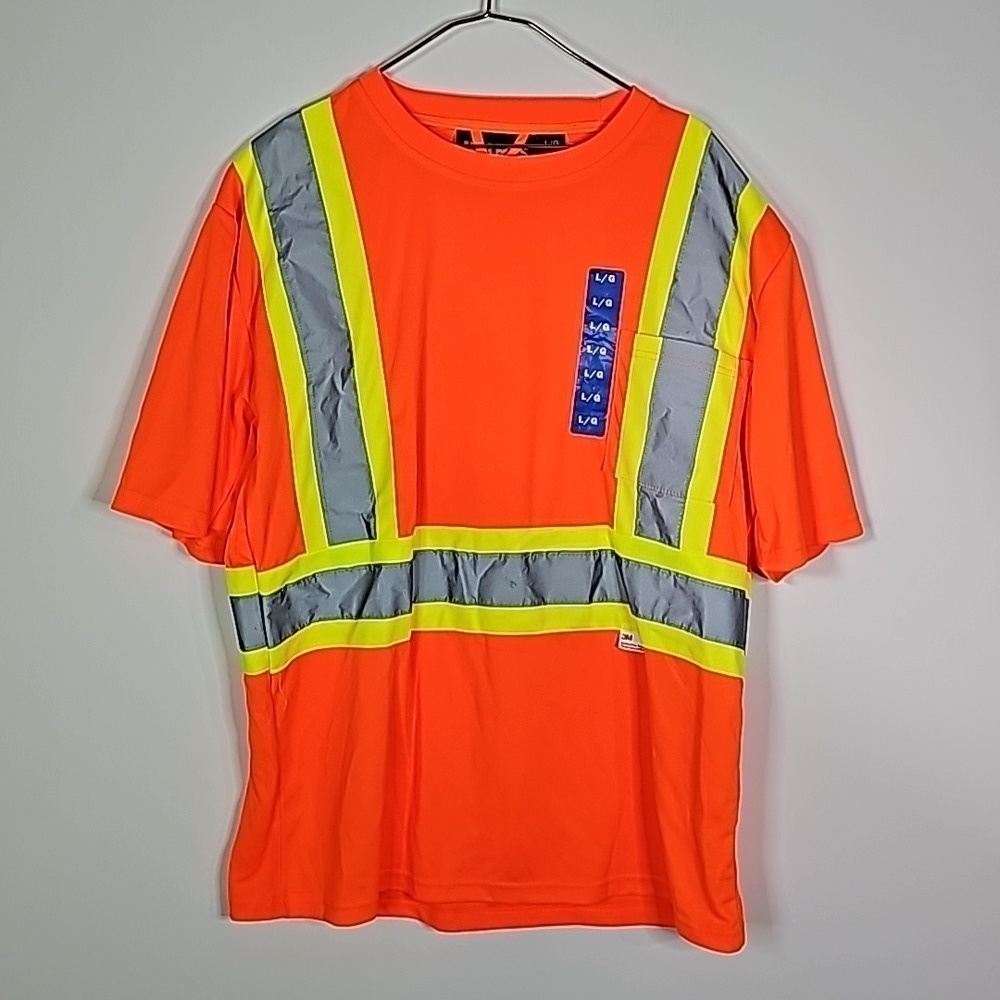 Holmes workwear large reflective 3m short sleeve shirt